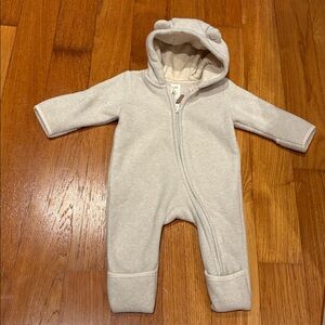 H&M Beige Baby Hoodie with Adorable Ears